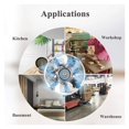 thumbnail image 3 of 4 Inch Inline Duct Fan Air Ventilator Metal Pipe Ventilation Exhaust Fan Mini Extractor Bathroom Toilet Wall Fan Without ,Fast Wind Speed, 3 of 6