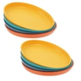 thumbnail image 2 of 8 Pcs Bols de Nourriture Jaunes pour Chaton Solution de Repas Design Peu Profond, 2 of 8
