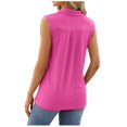 thumbnail image 5 of Mrat Running Tank Tops Débardeurs de Course pour Femmes Mode Hauts à Imprimé Manches Courtes Blouse Ample Drôle T-Shirt à Col Rond Hauts Débardeurs Débardeurs de Baseball pour Femmes P-558 Rose Vif m, 5 of 5