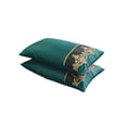 thumbnail image 3 of Sentmoon Throw Pillow Cover Pillow Cover Solid Color Luxurius Pillowcase Set 2-Piece Lace Cutis-Friendly Skidproof Pillowcases European Embroidered Pillow Covers, 3 of 7