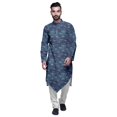thumbnail image 1 of Atasi Kurta à Manches Longues de Designer pour Garçons, Kurta Décontractée Imprimée en Coton Flex, 1 of 1