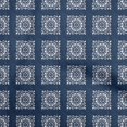 thumbnail image 1 of oneOone Rayon Medium Blue Fabric Block Sewing Craft Projects Fabric Prints By Yard 56 Inch Wide, 1 of 5