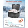 thumbnail image 3 of KFFKFF 12 Volt Car Refrigerator, 52.8QT/50L Car Fridge, Portable Electric Cooler with -4℉~68℉ Adjustable Temperature, 12/24V DC and 100- 240V AC Compressor Freezer for Outdoor, Camping, Travel, RV, 3 of 9