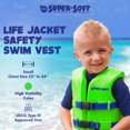 thumbnail image 2 of TRC Recreation Super Soft Child Life Jacket Vest, Small, Fierce Green, 2 of 8