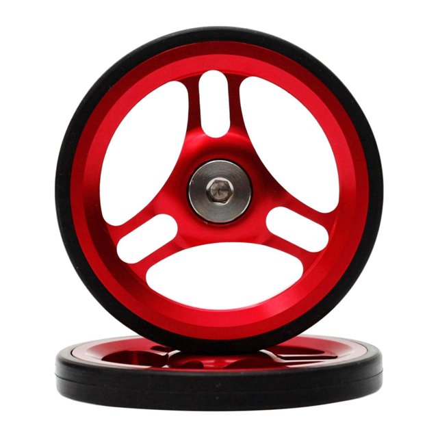 pitrice Vélo Pliant Easy Wheel EZ Roues pour Voyage Porte-Bagages Rouge