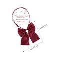 thumbnail image 3 of INSPIRE CHIC Nœud Papillon Pré-Noué pour Femme, Sangle Ajustable, Nœud Papillon, Couleur Unie, Taille Unique, Rouge Vin, 3 of 6