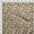 thumbnail image 4 of oneOone Viscose Chiffon Brown Fabric Text Fabric For Sewing Printed Craft Fabric By The Yard 42 Inch Wide, 4 of 5