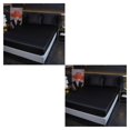 thumbnail image 2 of VONKY Easy To Install Plain Fitted Sheet For High Mattress plifies Bed-Making black 2Set, 2 of 6