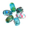 thumbnail image 2 of CHUANK Bling Jewelry Mixed Set Blue Green Pink Multicolor Murano Glass Swirl Charm Bead, 2 of 4