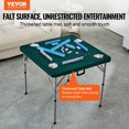 thumbnail image 2 of VEVOR Mahjong Table, Folding Four-Person Cards Table, Wear-resistant Green Tabletop, Portable Double Folding Square Domino Table , 34 x 34 Inches, 2 of 9