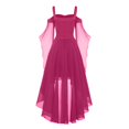 thumbnail image 5 of Robes Style Gothique pour Femmes Grande Taille Mode Robe Midi Corset Manches Longues Évasées Chiffon Fête Élégante, 5 of 5