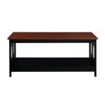 thumbnail image 3 of Convenience Concepts Omega Table Basse, Fini Bois Cerisier et Noir, 3 of 7