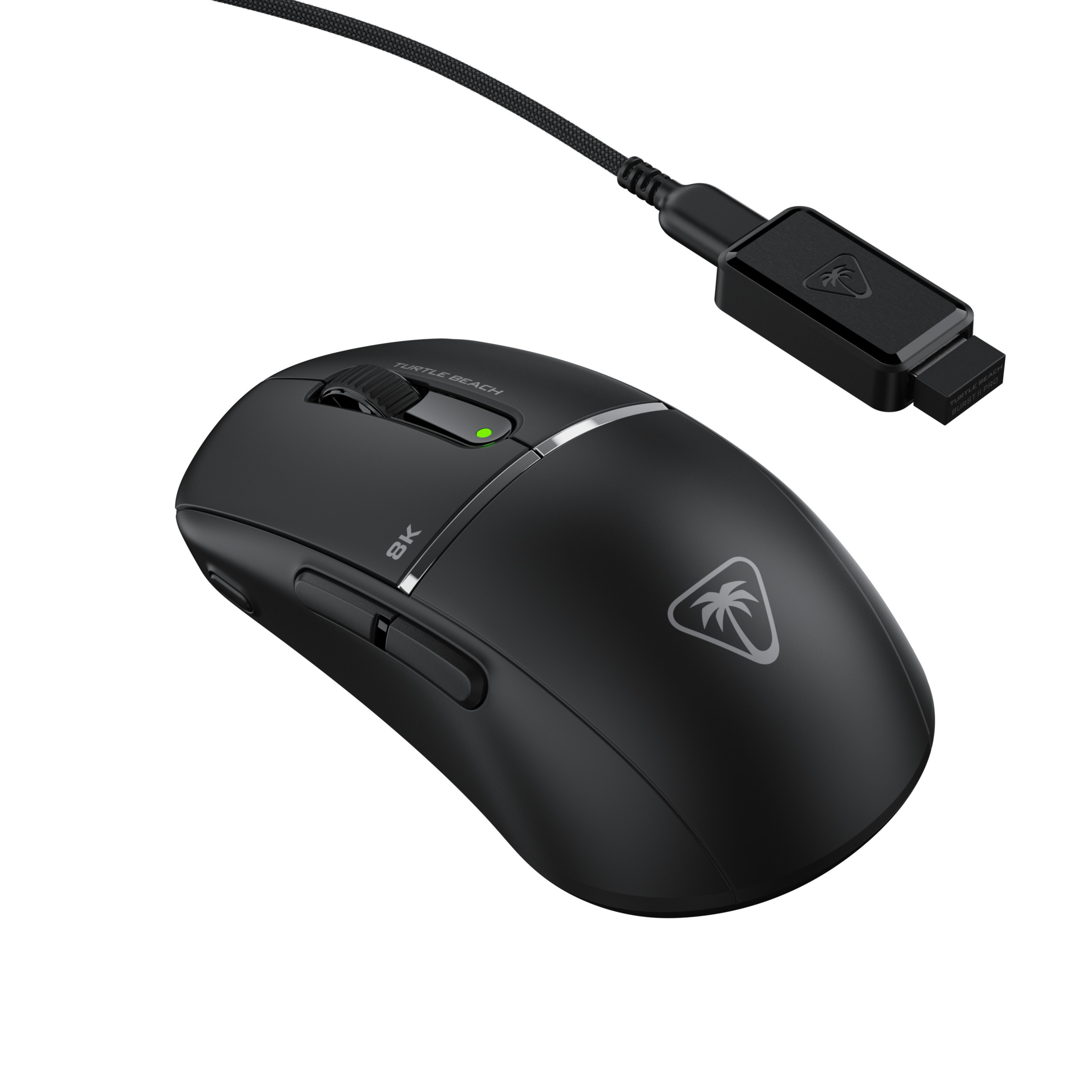 Turtle Beach Burst II Pro 2.4GHz Wireless Esports Gaming Mouse - 8K Polling, 57g Ultra Lightweight, 150-Hour Battery, Optical Switches, Symmetrical, 30K DPI Optical Sensor - Black