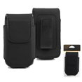 thumbnail image 1 of Premium PU Leather Pouch/Holster for Flip Phones or Small Phones - with Swivel Clip (Small), 1 of 1