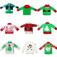 thumbnail image 2 of Christmas Bookshelf Elf Doll Mini Sweater Baby Fairy Clothes  Costume Decor, 2 of 4