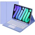 thumbnail image 1 of Touch Keyboard Case for iPad Mini 7 (A17 Pro)/Mini 6th Generation Case 8.3 inch (2024/2021) with Pencil Holder - Magnetically Detachable Touch Bluetooth Keyboard, 1 of 7