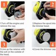 thumbnail image 2 of 10 Packs Replacement Spool for Ryobi Thumb Trimmer, Compatible with Ryobi One + AC14RL3A, Cordless Trimmer, 8 Spools + 2 Cutting Caps, 2 of 4