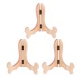 thumbnail image 1 of Miangastore Display Plate Stands Bamboo for Home Decoration 3Pcs 8.7X6.3X0.4In, 1 of 8