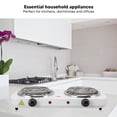 thumbnail image 4 of Portable Dual Electric Countertop Burner, Coil Cooktop Tabletop Stove With Efficient Power For Seamless Cooking At Home Or On The Go (2000W), 4 of 5
