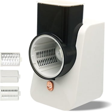 Electric Cheese Grater,Electric Cheese Grater for Block Cheese, Detachable Suitable for Kitchen,With 3 Stainless Steel Blades,Salad Shooter Electric Slicer Sharpener,Outdoors