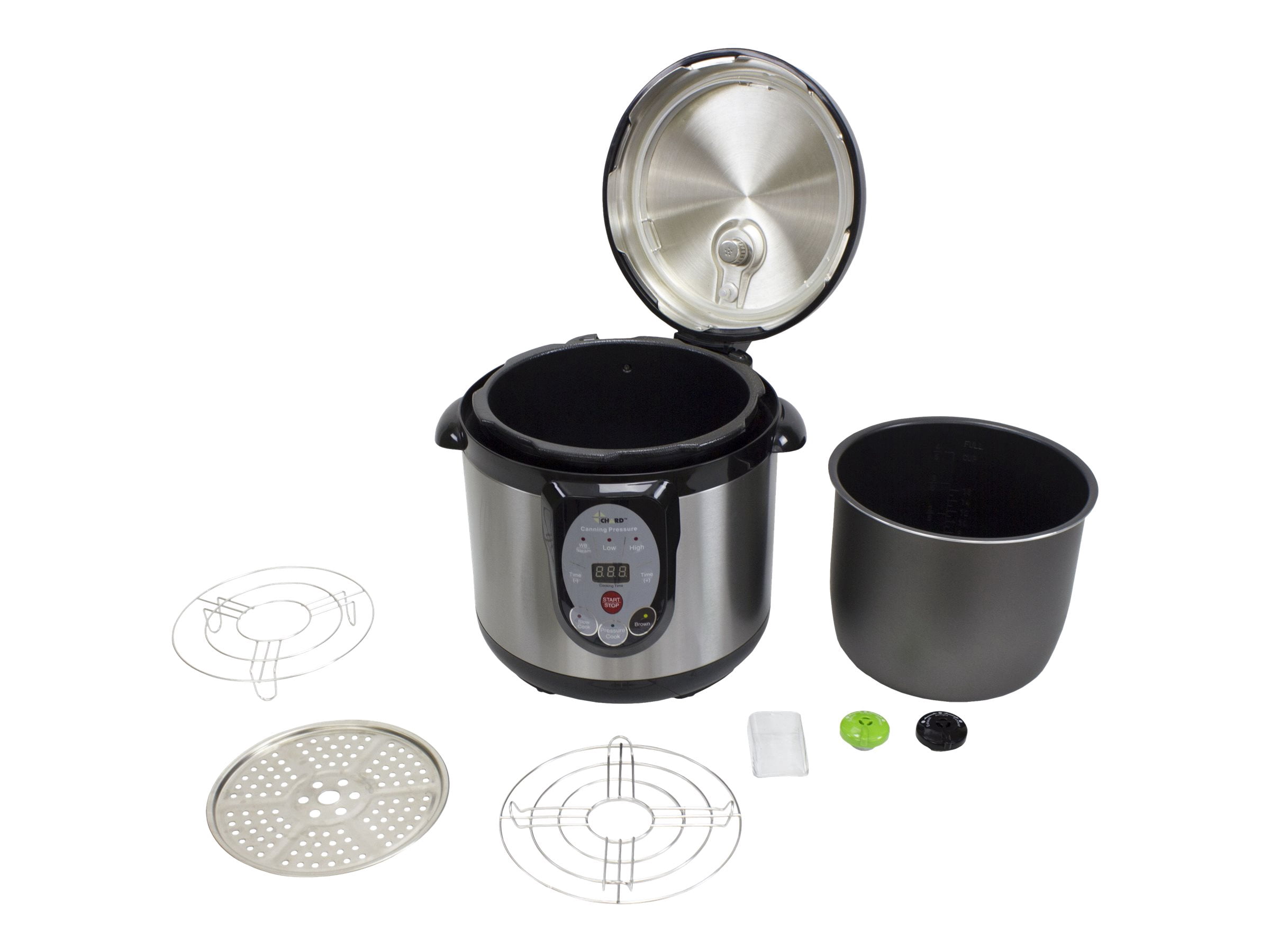 Carey Smart Digital Pressure 9.5 Qt Slow Steam Cooker & Canner Kitchen Appliance