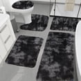 thumbnail image 1 of LSLJS Mixed Colors Bath Mats 5 Set Bathroom Rugs for 5PCS Toilet Mats Universal Soft Comfortable Water Absorption Non-Slip Thick Machine Washable Easy Dry Dark Color Home Accessories, 1 of 8
