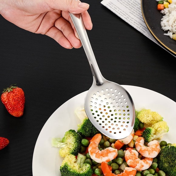 Discount Bonanza,304 Stainless Steel Serving Spoon Set – Salad Spoon, Communal Spoon, Hotel Dining Spoon, Durable Stainless Steel Spoon for Buffet, Serving Set, Elegant Spoon for Meal Service