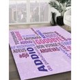 thumbnail image 3 of Ahgly Tapis Rectangulaire Lavable en Machine Intérieur Transitionnel Violet, 5 Pieds x 8 Pieds, 3 of 7