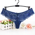 thumbnail image 3 of Birdeem Culotte String Femme Mode Aguichant Dentelle Fleur Gaze Transparente Nœud Taille Basse G-String Pantalon Culottes String, 3 of 3