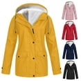 thumbnail image 3 of Spring Military Full-Zip Removable Hooded Cotton Mid-Long Parka Jacket Coat for Women, 3 of 4