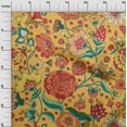 thumbnail image 3 of oneOone Rayon Yellow Fabric Asian Chinese Flower Craft Projects Decor Fabric Printed By The Yard 56 Inch Wide, 3 of 4
