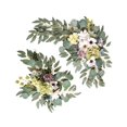 thumbnail image 2 of Abbracc 2 Pieces Artificial Wreath Artificial Floral Swag Simulation Garland Flower Swag F, 2 of 9