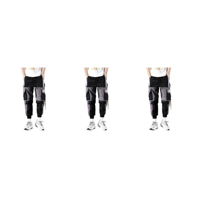kurtrusly 1/2/3 Comfortable And Stylish Pants For Men - Everyday Essential Wide Application D264black S 3PCS