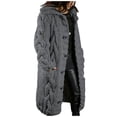 thumbnail image 1 of Women‘s Long Large Classic Cardigans Cable Knit Hood Sweater Oversized Button Duster Coat with Pocket 2024, 1 of 4