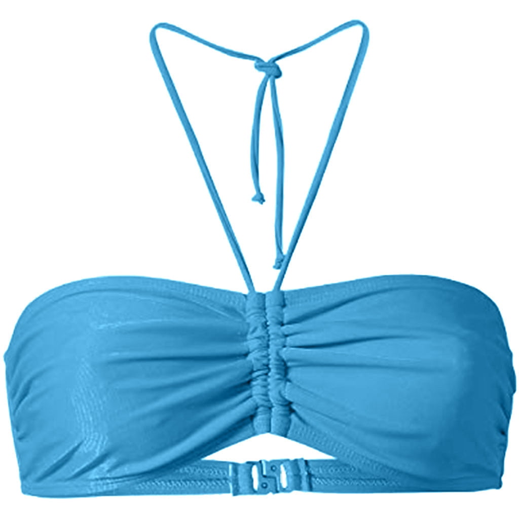 TIMIFIS Haut de Bikini Triangle à Nouer dans le Dos pour Femme Grande Taille
