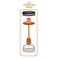 thumbnail image 2 of Jarware Honey Dipper Lid, 2 of 2