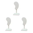 thumbnail image 3 of kurtrusly Earring Display Stand Muti-purpose Ear-Shape Organizer Bedroom Decor Holder beige PU 3Set, 3 of 6