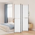 thumbnail image 1 of vidaXL 3-Panel Room Divider White 150x220 cm Fabric, 1 of 5