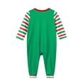thumbnail image 3 of Family Matching Pajama Soft Cartoon Elf Printed Tops Striped Long Pants Parent-child Home Clothes, 3 of 6