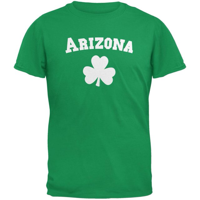 St. Patrick's Day - Arizona Shamrock Irish Green Adult T-Shirt