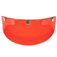 thumbnail image 1 of jinwen 3-Snap Helmet Visor Peak Open Face Protector 15cmx5cm Transparent Red, 1 of 9