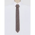 thumbnail image 2 of INSPIRE CHIC Men's Self-Tied Solid Color Formal Slim Ties Coffee, 2 of 5