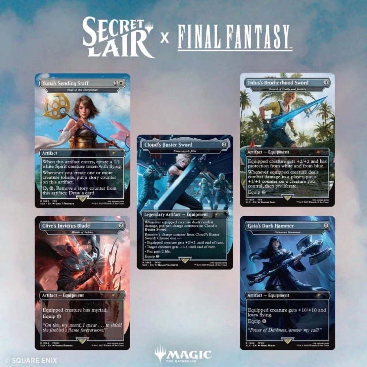 Magic the Gathering Secret Lair x FINAL FANTASY: Weapons (English