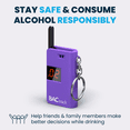 thumbnail image 4 of BACtrack Keychain Breathalyzer (Purple) | Ultra-Portable Pocket Keyring Alcohol Tester for Personal Use, 4 of 6