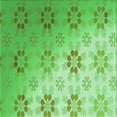 thumbnail image 1 of Ahgly Company Tapis d'Intérieur Lavable en Machine Carré Vert, 4 Pieds Carré, 1 of 7