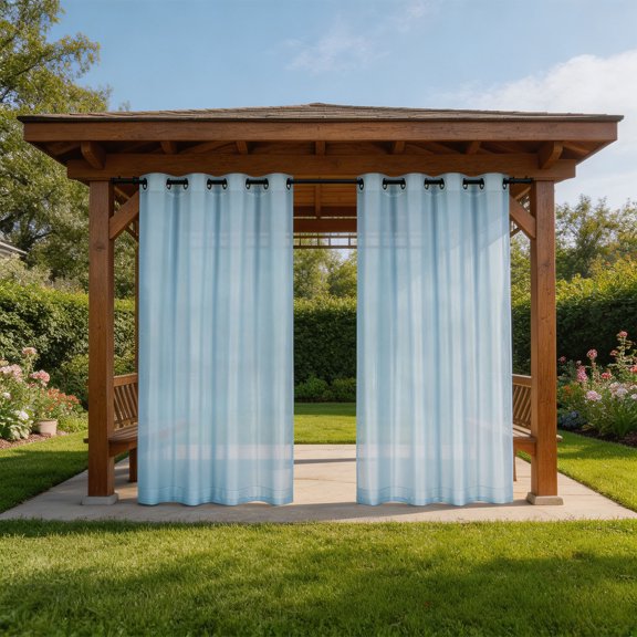 Sentmoon White Sheer Curtains Long Transparent Curtains Double Rod Pocket Gauze Drapes for Living Room Bedroom Window Sliding Glass Door