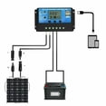 thumbnail image 4 of HAOAN Solar Panel Kit  200W 100A 12V/ 24V Battery Solar Charge Charger With Controller  High Effciency Power Station Caravan RV Boat Car Outdoor Camping Trailer Emergency, 4 of 9