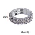 thumbnail image 2 of 12 Pcs Bagues en Cristal en Acier Inoxydable pour Bijoux de Doigts Bagues Transparentes, 2 of 8