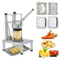 thumbnail image 1 of Vegetable Chopper – Heavy Duty Food Chopper with 4 Replaceable Blades (1/4", 3/8", 1/2", 6-Wedge), Stainless Steel Dicer Slicer & Bowl – French Fry Cutter for Onions, Potatoes & Fruits, 1 of 6