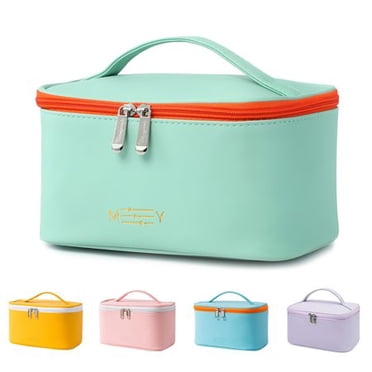 APPIE Makeup Bag Travel Cosmetic Bags for Women Girls Zipper Pouch Organizer Waterproof Cute, Green